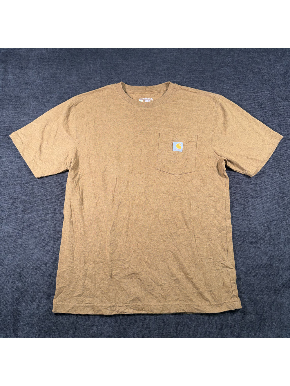 Carhartt Loose Fit Brown Pocket T-Shirt, Size Medium